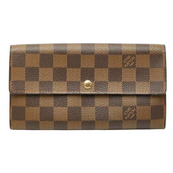 LOUIS VUITTON Other - Louis Vuitton Damier Portemonnaie Credit Long Wallet N61725 Brown Men's LOUIS...